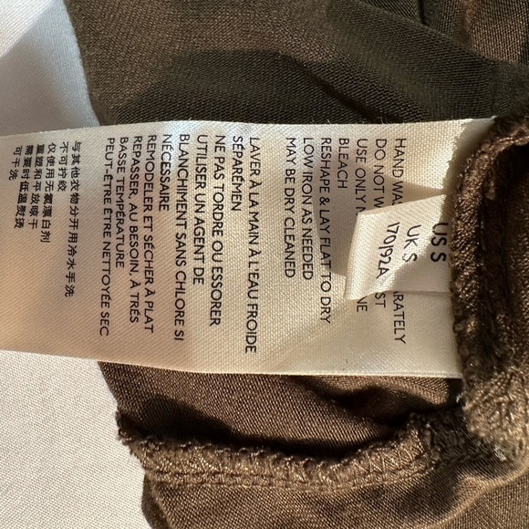 Free People Olive V-Neck Blouse - Picture 3 of 4